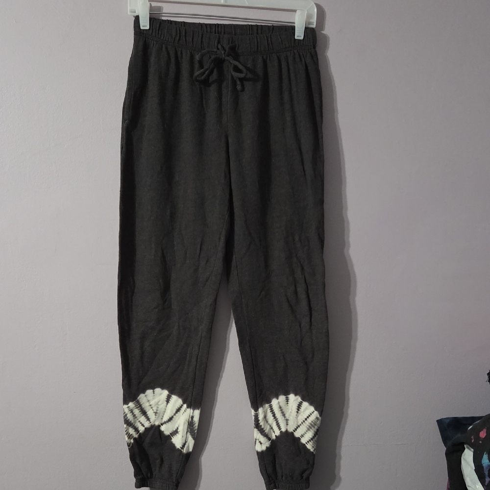 SO Grey Joggers with White Tie Dye Accents Juniors XS